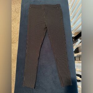 Navy Blue and White Polka Dot Pants super stretchy